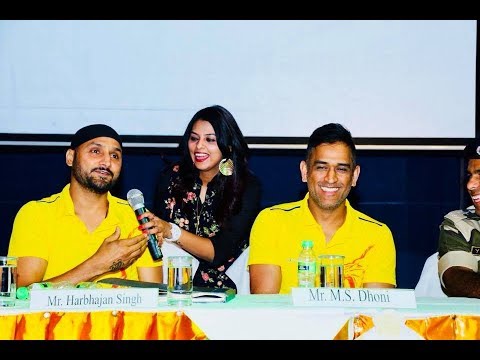 Live show with Dhoni and Bhajji 