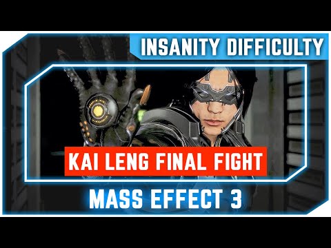 Mass Effect 3 - Kai Leng Final Boss Fight - Insanity Difficulty