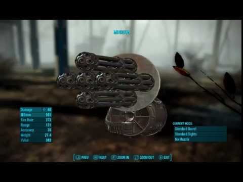 Fallout 4 Minigun X 5 Barrels