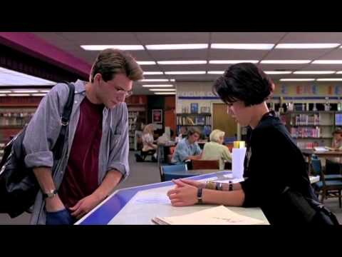 Pump Up the Volume (1990) - Mark and Nora in the Library