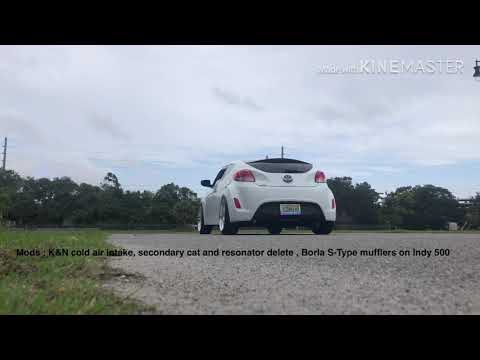 #recent Hyundai Veloster Borla muffler (headphones on!)