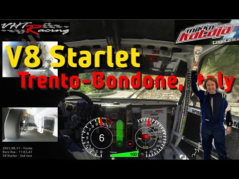 2023 Trento-Bondone Hillclimb Race - VHTRacing V8 Hayabusa Toyota Starlet Mikko Kataja