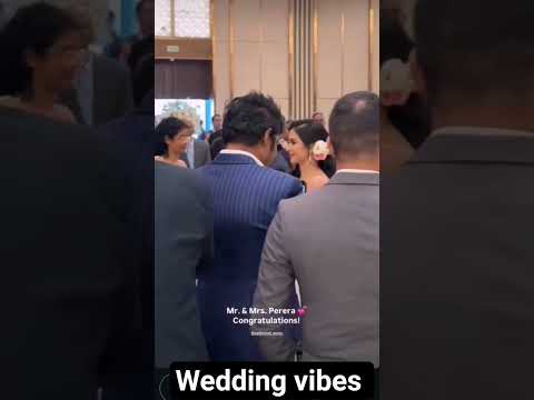 New mr & mrs perera❤️😍#nadeemalperera #wedding #love #amalperera
