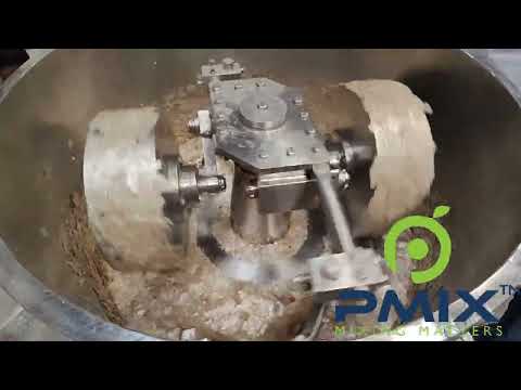 "PMIX" SS Muller Mixer for Mica Grinding, Model :- MM 90 S