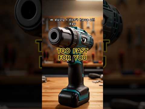 Meet dusty: the drill with a short fuse #tooltales  #3danimation  #powertools