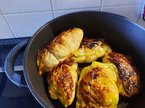 Kohlroulade aus Muddis Chaosküche. Aufwendig und mit viel Zeit zubereitet.