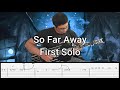 Avenged Sevenfold  | So Far Away | 1st Guitar Solo + Tabs