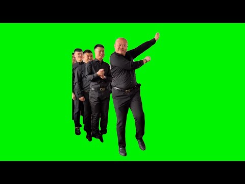 Dancing Chinese Waiters | Green Screen