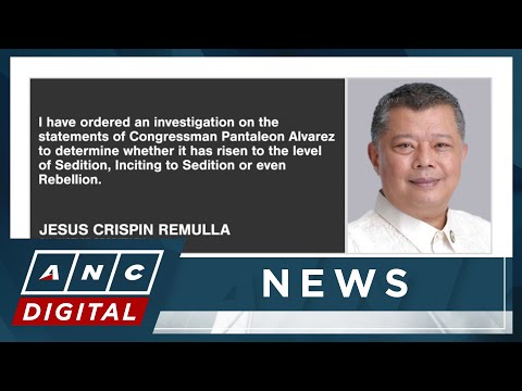 DOJ probe ordered into Rep. Alvarez remarks urging military to withdraw support from Marcos ANC