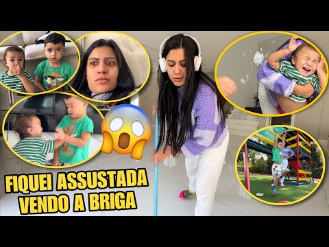 MY KIDS Fought IN FRONT OF ME!!! *CLEANING ROUTINE + THEIR NANNY GOT SICK!* 😱😭