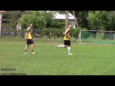 Strzelec Dąbrowica 1-2 KS Żupawa (1-2 Walski Dawid) 24.07.2022