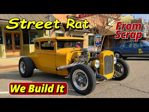 Model A Ford Coupe Hot Rod Build From Scrap Highlights