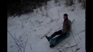 preview picture of video 'Extreme Sledding!'