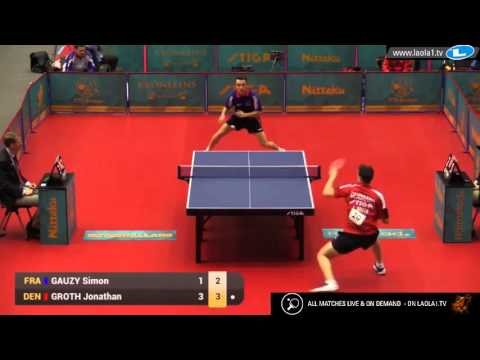 Simon Gauzy vs Jonathan Groth (2016 Olympic Qualification)