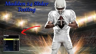 Early Madden 24 Slider Testing Gameplay