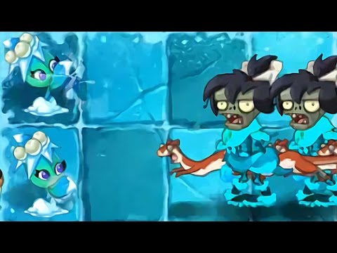 Plants vs Zombies 2 - Missile Toe vs Weasels in Frostbite Caves | Fall Food Fight Pinata 11/20/2016