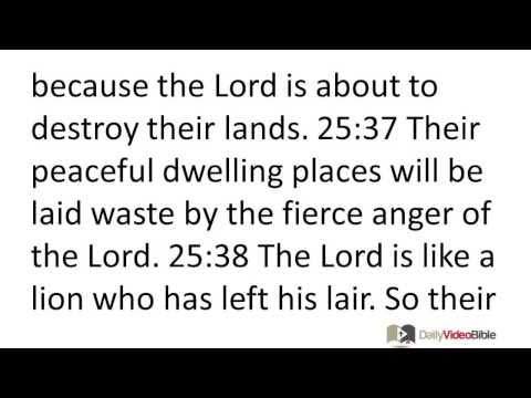 October 5 Jeremiah 24 and 25 Old Testament for the Daily Video Bible DVB