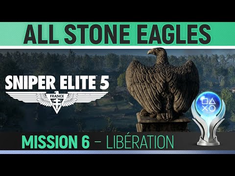 Sniper Elite 5 - Mission 6 - All Stone Eagle Locations 🏆 Libération