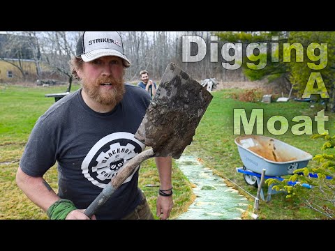 Digging a MOAT around my House ;) - Day 14 of 30 Day Survival Challenge Maine Lockdown