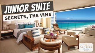 Junior Suite Ocean View | Secrets The Vine Cancun Resort | Full Walkthrough Room Tour | 4K