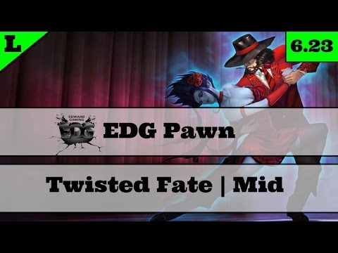 Edward Gaming Pawn | Twisted Fate Pro Gameplay | Season 7 | 6.23 TF Mid | Twisted Fate vs Viktor