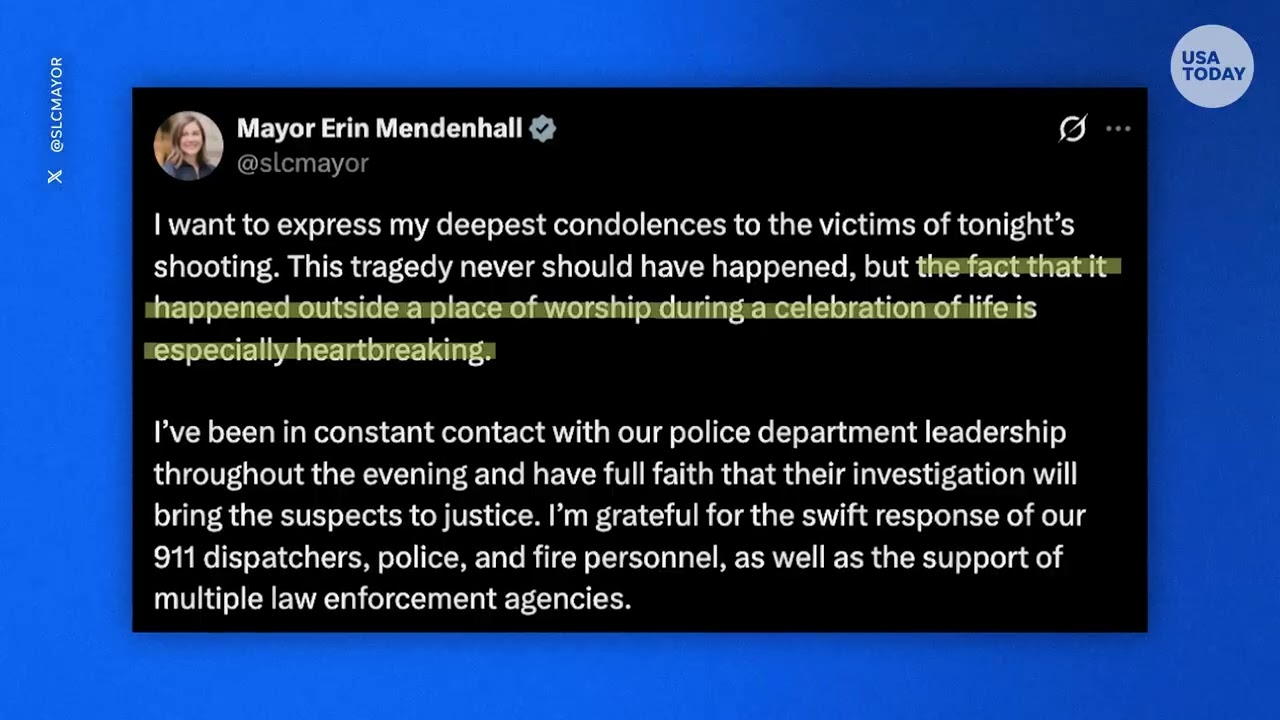 Leaders react to Salt Lake City LDS church shooting