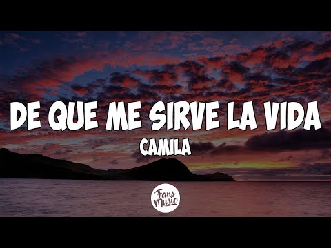 De Qué Me Sirve la Vida - camila (Letra/Lyrics)
