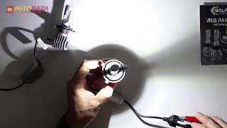 Solar H4 12/24V 6500K 6000Lm 50W Cree Chip 8604 - відео 1