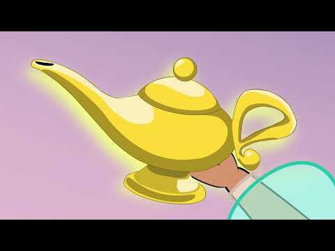 Aladdin  a Lâmpada Maravilhosa  | Série - Episodio 3 | A Fuga do Gênio |  Conto | Desenho Animado
