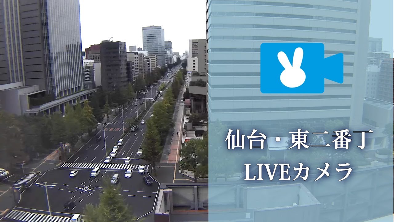 Live webcam view of Higashi-Nibancho Avenue Traffic View