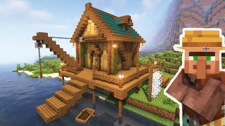 Minecraft | How to build a Fishing Hut | Tutorial
