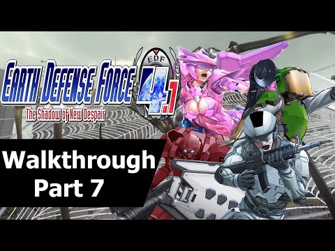 Earth Defense Force 4.1 The Shadow of New Despair Walkthrough Part 7 Mission 31-35 (1080p PC)