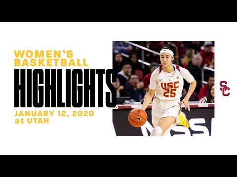 Women's Basketball: USC 65, Utah 67 — Highlights 1/12/20