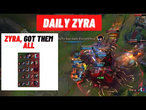 Daily Zyra Montage- Huge Team Fights, Zyra in Every Kill, Trying to Avoid Rengar.