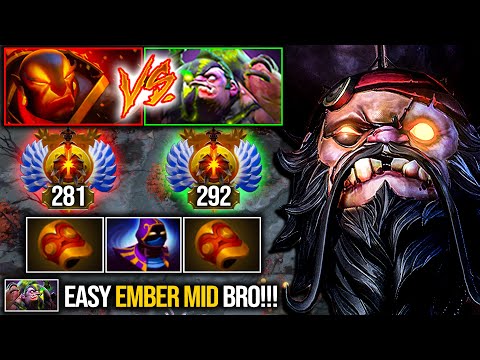 This Is How IMMORTAL Pudge DELETE IMMORTAL Ember Spirit Mid | 7.29 Tanky Pudge | Pudge Official
