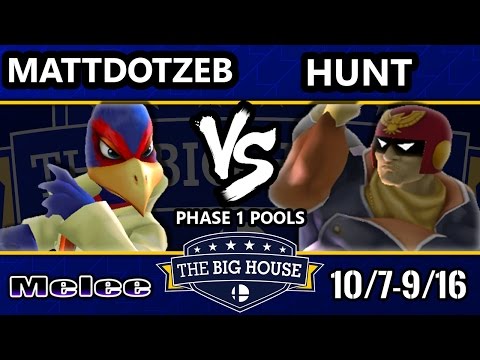 TBH6 SSBM - BBes | MattDotZeb (Falco) Vs. Hunt (Captian Falcon) Smash Melee Pools