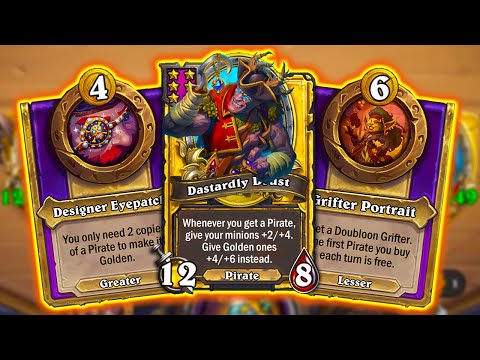 You MUST SEE THIS Trinket COMBO! Pirate's Dream | Hearthstone Battlegrounds
