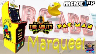 Arcade1Up - Pac-Man (Gen 1) - Angel Otero Marquee Install & Review!