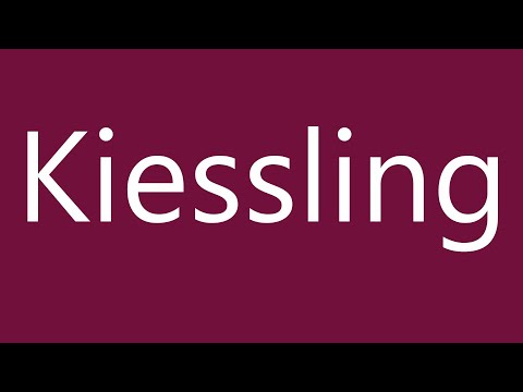 How to Pronounce ''Kiessling'' Correctly in German