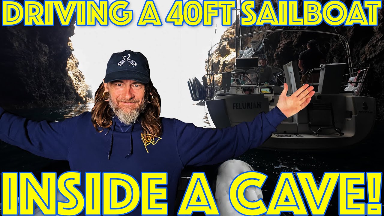 ⚠️NAVEGANDO UN VELERO DE 40 PIES DENTRO DE UNA CUEVA MARINA GIGANTE⚠️ Aventura del 50º cumpleaños del marinero James