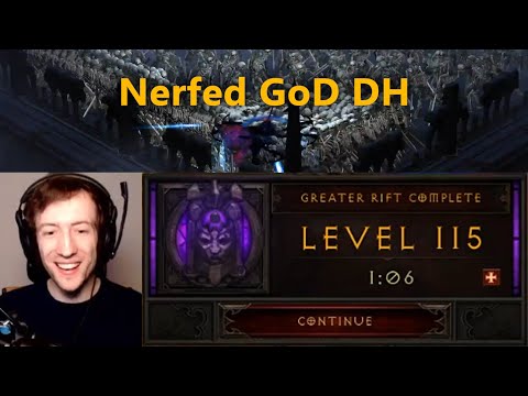 Nerfed GoD DH P1500 GR115 in 1:06 :] (It's pretty bad btw)