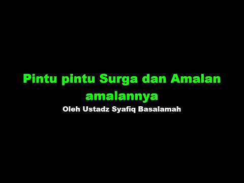 Pintu pintu Surga dan Amalan amalannya
