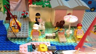 YouTube thumbnail: LEGO PARADISA 6410 Cabana Beach from 1994 LEGO City Town SET