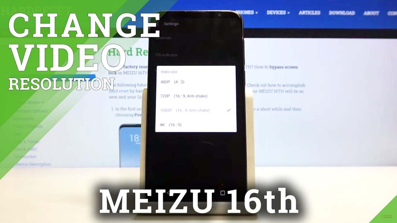 How to Choose Video Resolution in MEIZU 16TH – Change Recording Quality