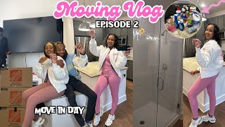 MOVING INTO MY LUXURY APARTMENT: Unpacking, Cleaning + Shopping | MOVING VLOG EP. 2