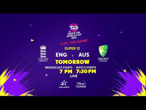ICC Men's T20 World Cup 2021: Live The Game with ENG v AUS!