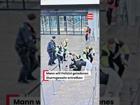 Mann will Polizist geladenes Sturmgewehr entreißen #news #österreich