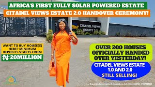 The Official Handover of Citadel Views Estate 2.0, a Cutting-Edge Solar Powered Estate in #ajahlekki