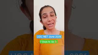 7 Days to Go! UGC NET Education June 2026@InculcateLearning #ugcneteducation #ugcnetpaper2#exam