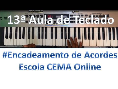 13ª Aula de Teclado    Encadeamento de Acordes   Escola CEMA Online